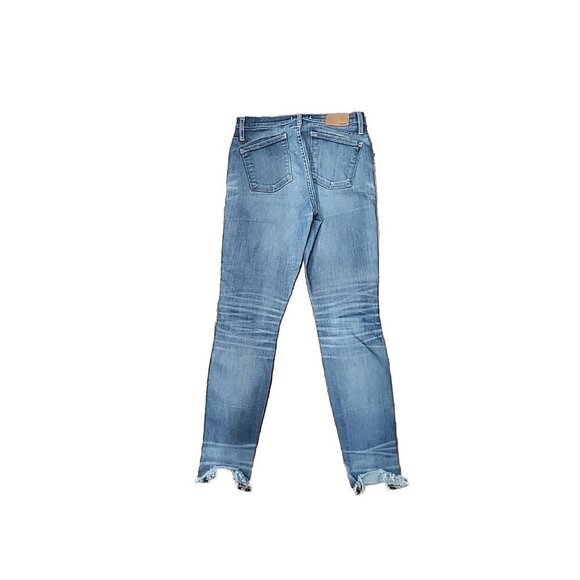 Madewell Jeans Womens 10" High-Rise Skinny Chewed Hem Button Fly 27 - Picture 4 of 11